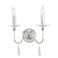 Applique murale CANDELA 6 en nickel 2flmg Lampe murale