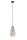 Fil de fer Lampe &agrave; suspendre Noir M&eacute;tal L:19cm R&eacute;tro