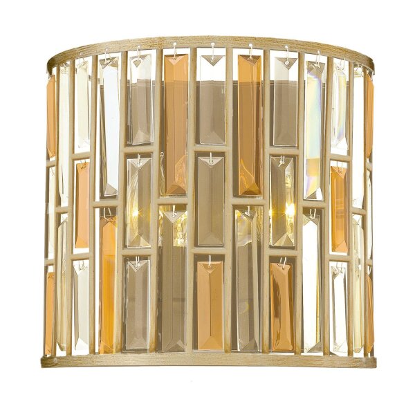 Applique Art Déco PRISM feuille dargent Lampe design