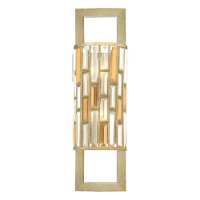 Applique PRISM L:31cm feuille dargent Lampe Art Déco