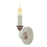 Applique CANDELA 8 Bois Shabby Blanc Bougie Lampe