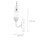 Applique CANDELA 8 Bois Shabby Blanc Bougie Lampe