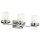 Lampe de salle de bain LED IP44 &eacute;tanche aux &eacute;claboussures long chrome blanc