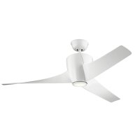 Ventilateur de plafond blanc avec éclairage LED...