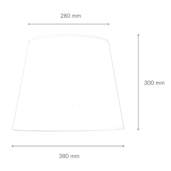 Abat-jour conique WILLOW Tissu Lampadaire E27
