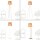 Abat-jour conique WILLOW Tissu Lampadaire E27