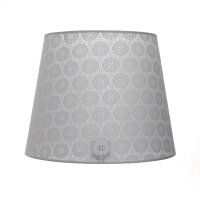 Abat-jour Gris Lampadaire E27 tissu crocheté