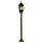 Lampe dallée jardin E27 111 cm en or antique rustique