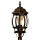 Lampe dallée jardin E27 111 cm en or antique rustique