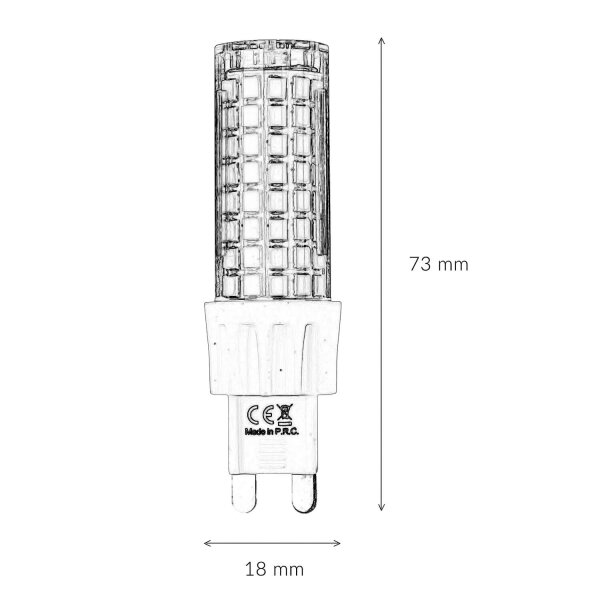 Ampoule LED G9 7 Watt 3000 K 750 lm - LM112
