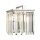 Applique murale cristal Art Déco E27 en nickel clair E27