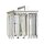 Applique murale cristal Art Déco E27 en nickel clair E27
