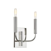 Applique chrome blanc 2x E14 en nickel blanc métal...