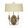 Applique murale laiton tissu design baroque CAMI