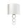 Applique murale Tissu Métal Crème Chrome Moderne TADES