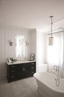 Lampe de salle de bain LED chromée...