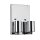 Applique Up Down en chrome crème tissu soie artificielle