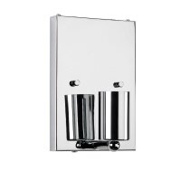 Up Down Applique Tissu Crème Chrome E27 GRASTA