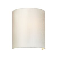 Applique murale Tissu Up Down Crème Chrome Couloir...