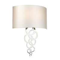 Applique Crème Chrome Moderne Tissu Métal...