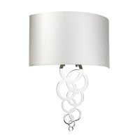 Applique Crème Chrome Moderne Tissu Métal...