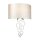 Applique Crème Chrome Moderne Tissu Métal Up Down Couloir