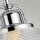 Wandlampe Badezimmer Glas Metall in Chrom Klar