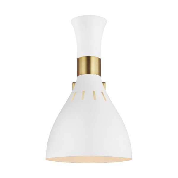 Applique en métal blanc laiton E27 design rétro