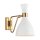 Applique en métal blanc laiton E27 design rétro