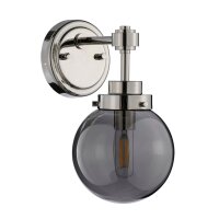 Applique Boule Abat-jour Gris Nickel E14 Design Rétro