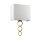 Applique murale Tissu Abat-jour Up Down Crème Laiton