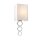 Applique Crème Chrome Up Down E27 Tissu Métal Moderne
