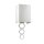 Applique Crème Chrome Up Down E27 Tissu Métal Moderne