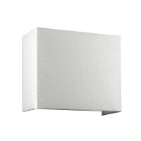 Applique murale dangle tissu crème laiton E27...
