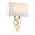 Applique murale Up Down en laiton crème antique tissu métal