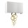 Applique murale Up Down en laiton crème antique tissu métal