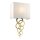 Applique Crème laiton antique Up Down E27 tissu métal