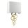Applique Crème laiton antique Up Down E27 tissu métal