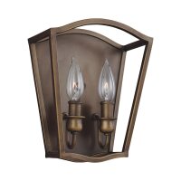 Lampe murale en métal en laiton antique Vintage...