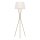 Lampadaire tripode Blanc Laiton 140 cm Tissu Métal