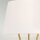 Lampadaire tripode Blanc Laiton 140 cm Tissu Métal