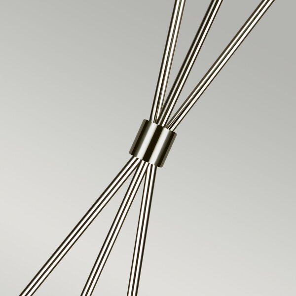 Lampadaire Trépied 140 cm petit métal tissu Moderne