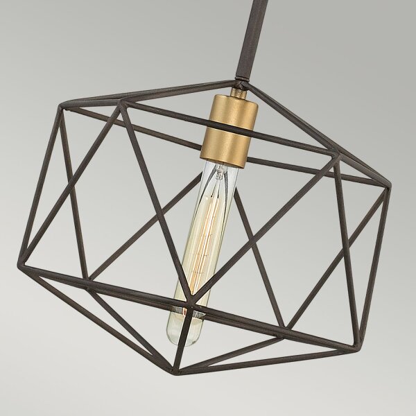 Plafonnier en métal en bronze ajustable E27