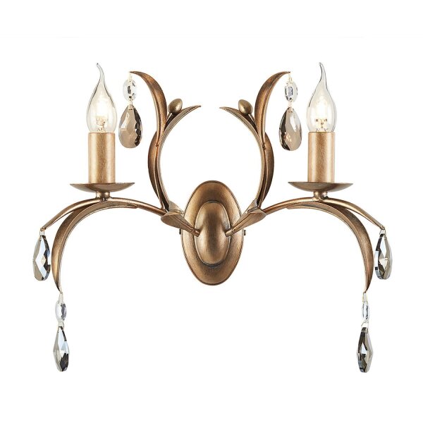 Applique murale CANDELA 10 Bronze L:44cm Lampe vintage
