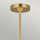 Lustre métal art nouveau en laiton Ø76cm 9 branches