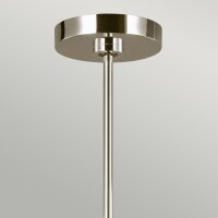 Lustre métal art nouveau en nickel Ø76cm 9...