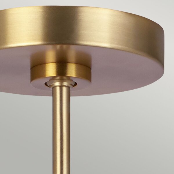 Lampe de plafond métal en laiton Ø46cm Mid Century