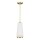 Plafonnier métal laiton blanc E27 design rétro