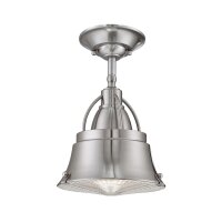 Lampe de plafonnier industriel métal verre en...