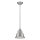 Lampe de plafonnier industriel métal verre en nickel DEBIELA